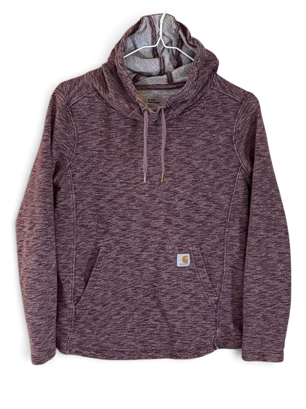 Carhartt Newberry Maroon Heather Cowl Neck Hoodie Sweatshirt